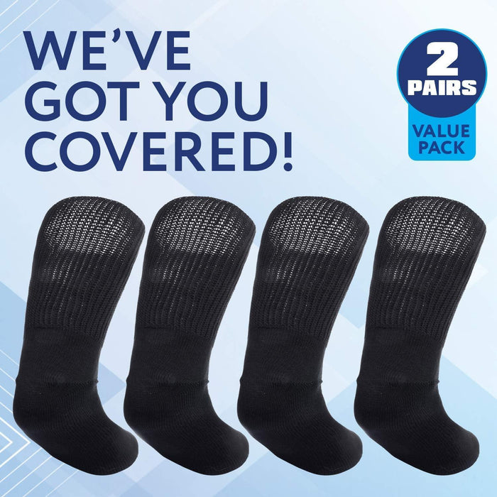 One Size Diabetic Compression Socks – Super Stretchy for Easy Fit