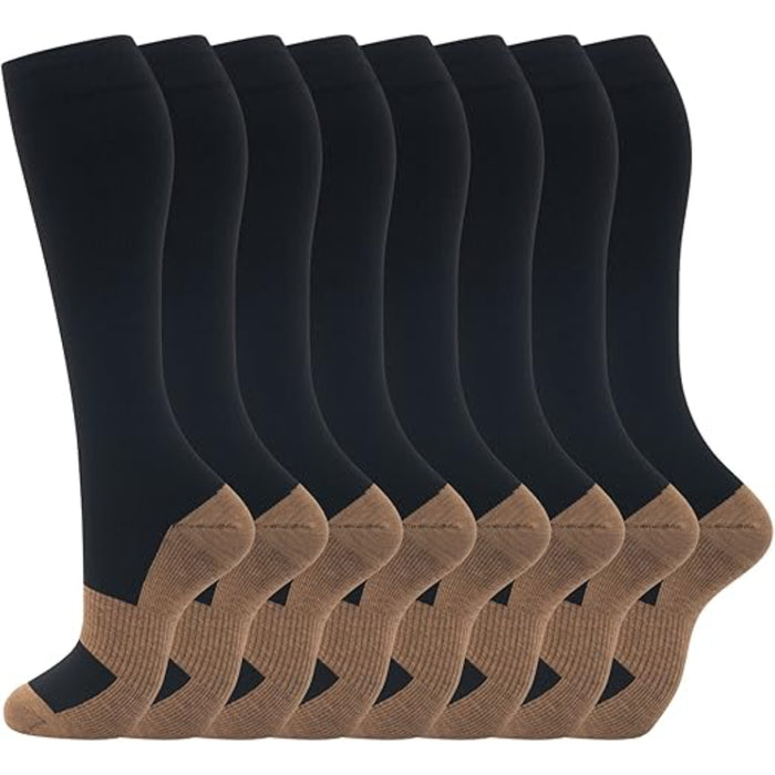 8 Pair Supportive Orthopedic Socks – Stability and Performance