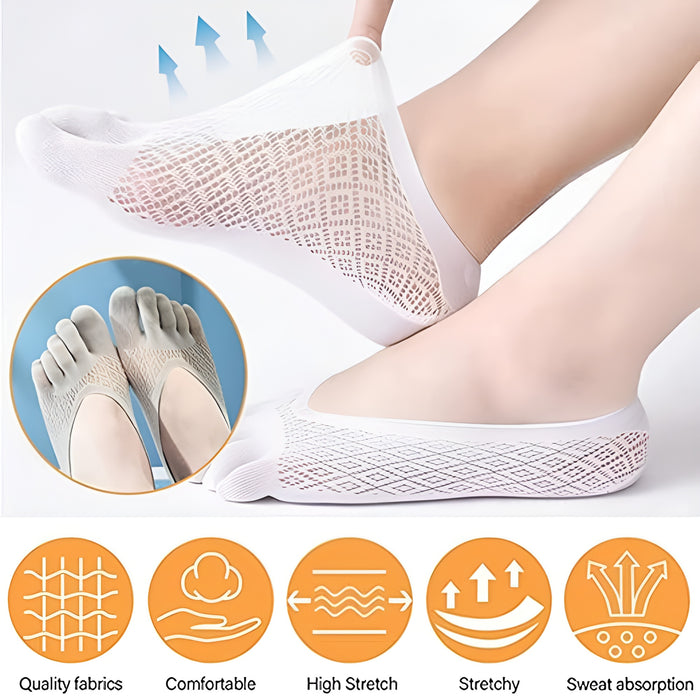 5 Pair Anti Bunion Socks - Non-Slip Silicone Support