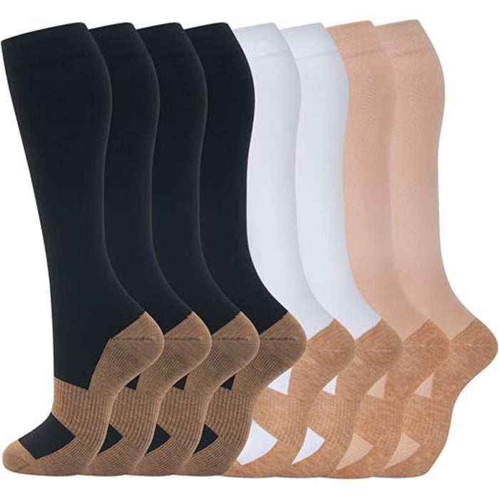 8 Pair Supportive Orthopedic Socks – Stability and Performance