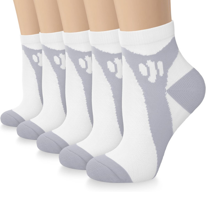 5 Pieces Of Lightweight Design Compression Plantar Socks