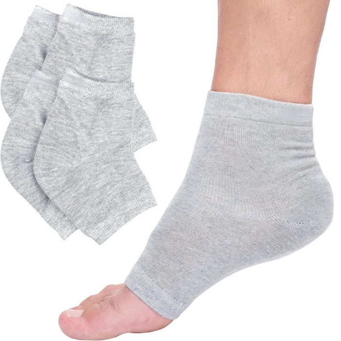 4 Pairs Moisturizing Gel Socks – Overnight Hydration for Soft Feet