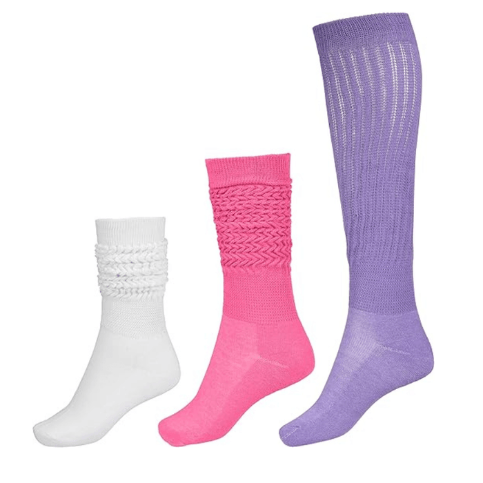 3-Pack Slouchy Boot Socks - Cozy and Stylish