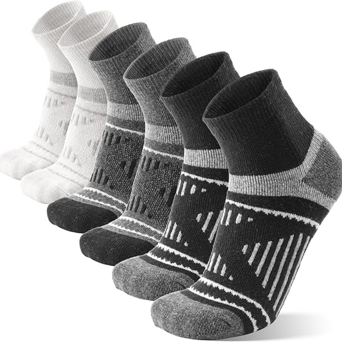 6 Pairs Cushioned Hiking Plantar Socks - Comfort and Support