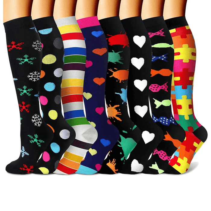 8 Pairs Neuropathy Support Socks – All-Day Comfort and Gentle Care