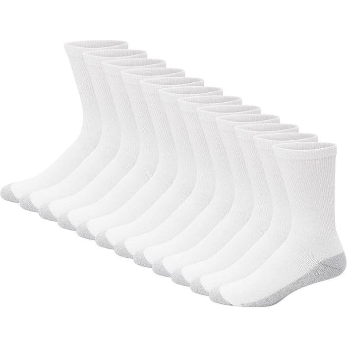 12 Pairs Cushioned Crew Socks