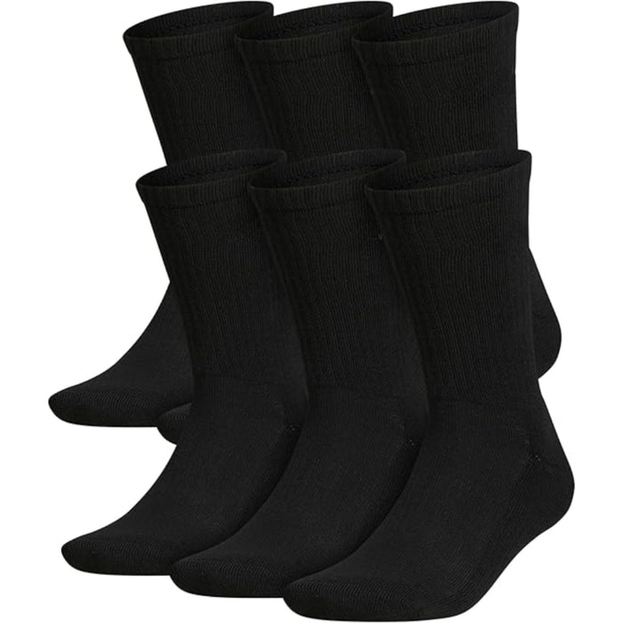 6 Pairs Cushioned Crew Socks – Comfort, Durability and All-Day Wear