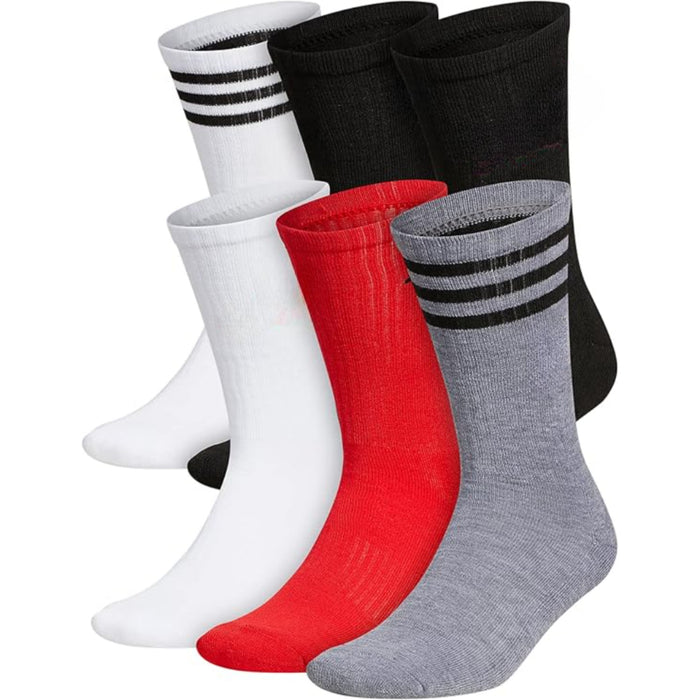 6 Pairs Cushioned Crew Socks – Comfort, Durability and All-Day Wear