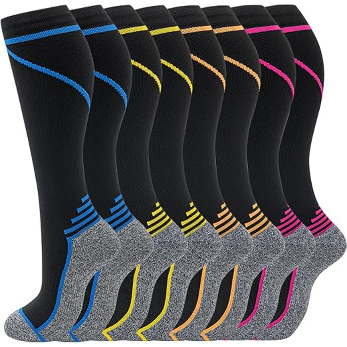 8 Pairs Orthopedic Compression Socks – Support and Stability