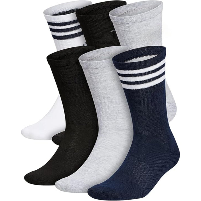 6 Pairs Cushioned Crew Socks – Comfort, Durability and All-Day Wear