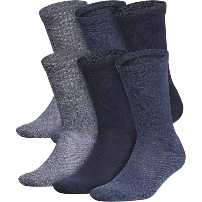 6 Pairs Cushioned Crew Socks – Comfort, Durability and All-Day Wear