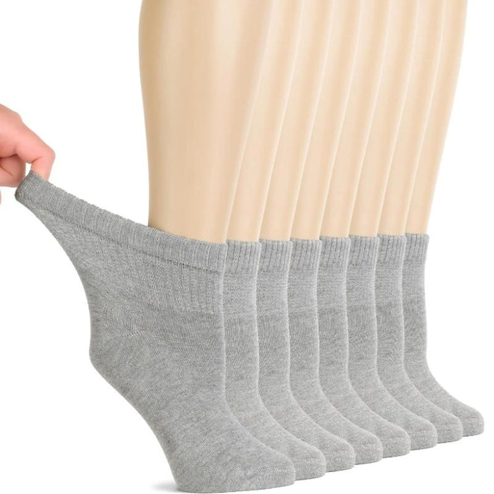 8 Pairs Bamboo Comfy Diabetic Socks