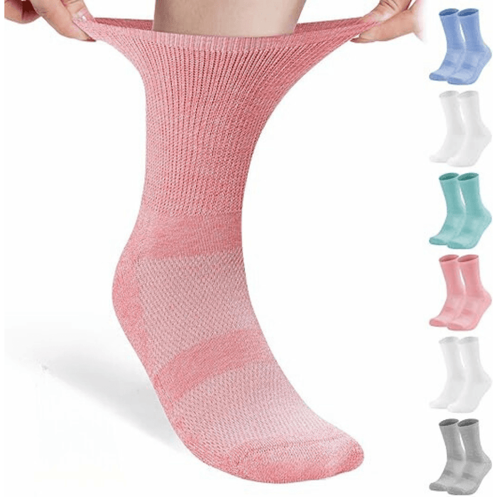 6 Pairs Seamless Neuropathy Socks for Everyday Comfort