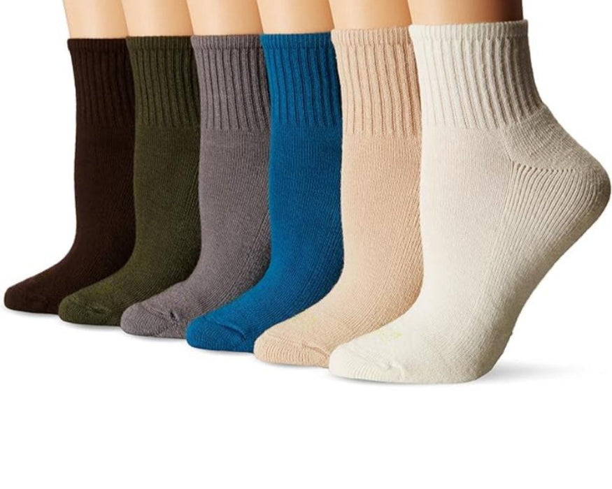 6 Pair Versatile Comfy Cushioned Socks For Daily Wear