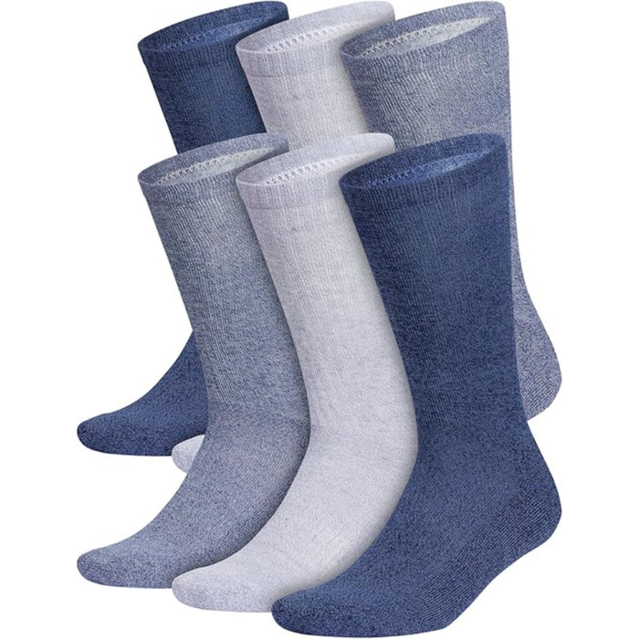 6 Pairs Cushioned Crew Socks – Comfort, Durability and All-Day Wear