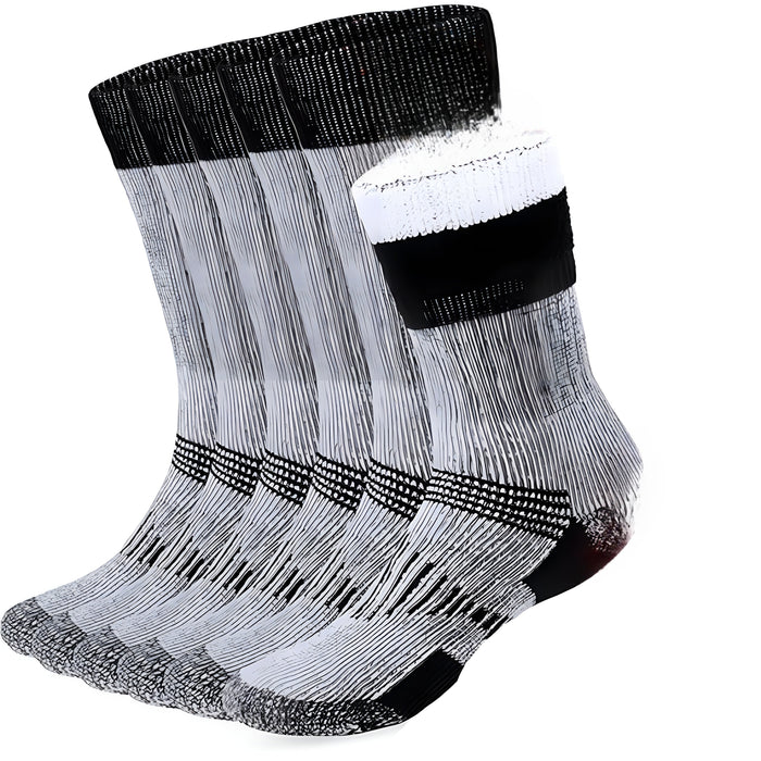 6 Pack Thermal Cushioned Socks – Warmth for Cold Weather