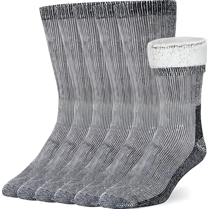 6 Pack Thermal Cushioned Socks – Warmth for Cold Weather