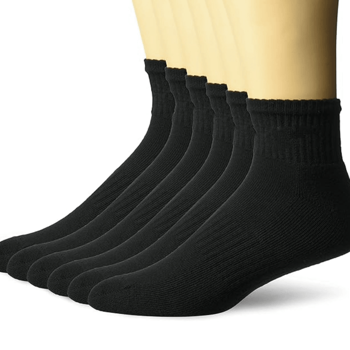 Pack Of 6 Cushion Quarter Socks