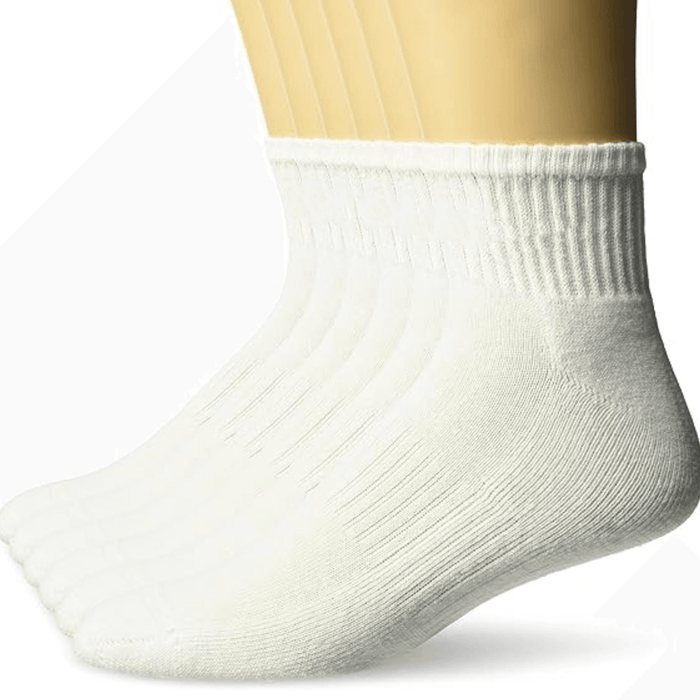 Pack Of 6 Cushion Quarter Socks