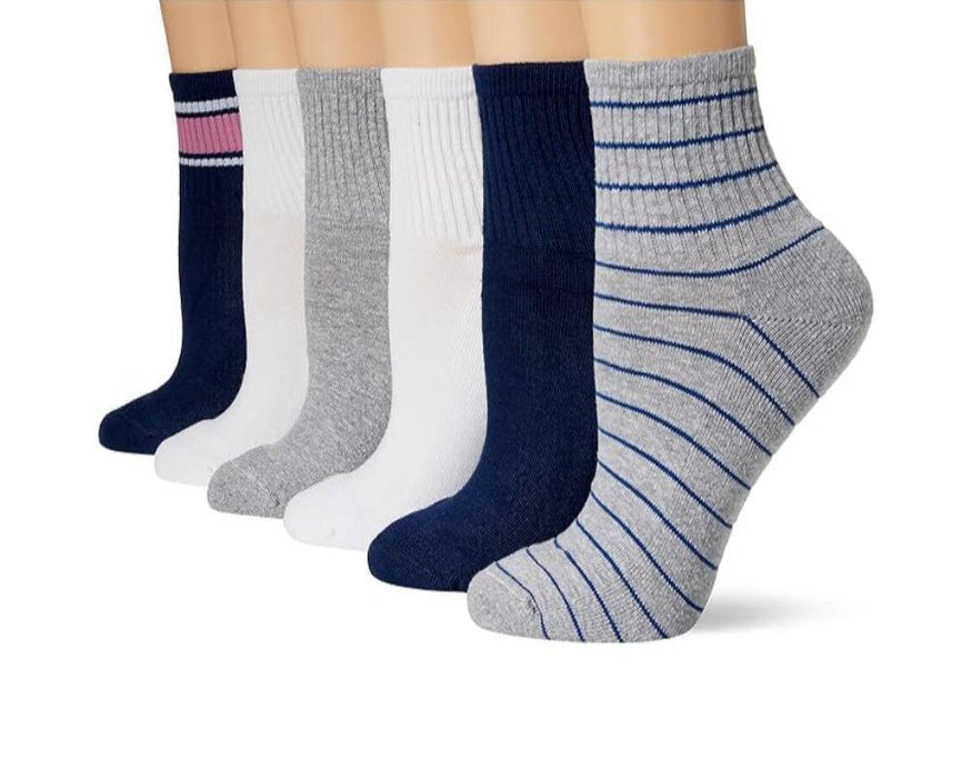 6 Pair Versatile Comfy Cushioned Socks For Daily Wear