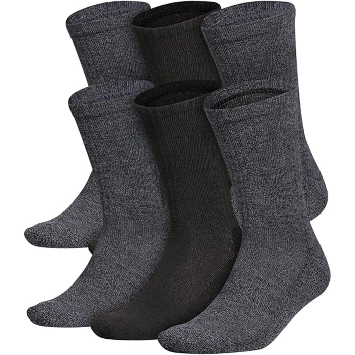 6 Pairs Cushioned Crew Socks – Comfort, Durability and All-Day Wear