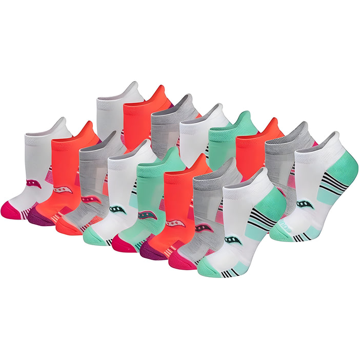 16-Pack Athletic Low Cut Socks - Cushioned and Comfortable