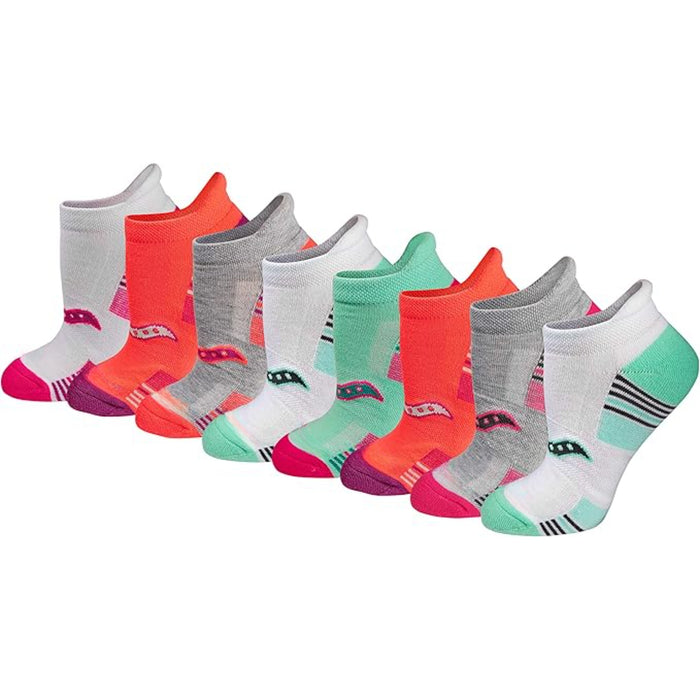 Pack Of 8 Athletic Low Cut Cushioned Socks