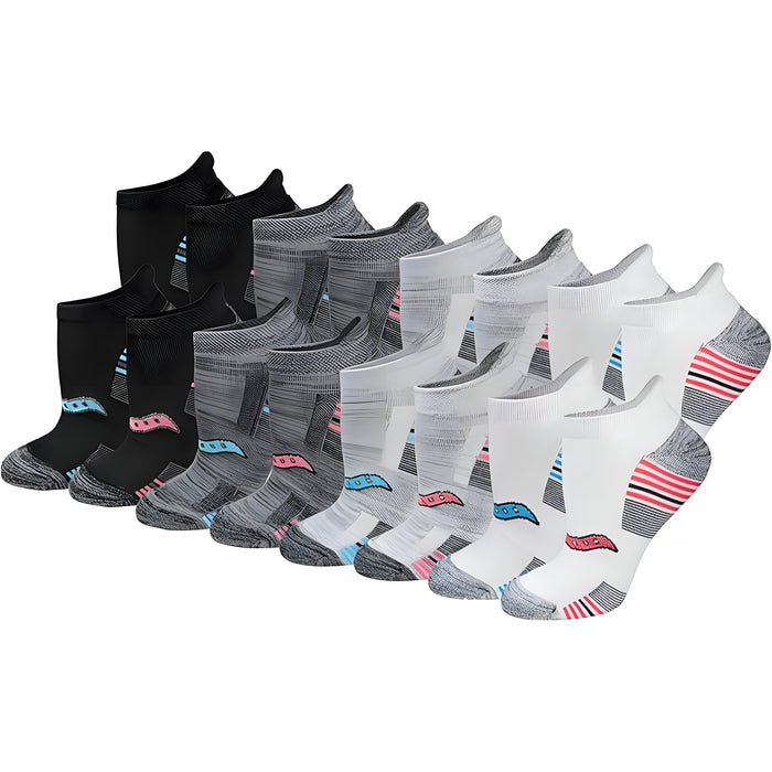 Pack Of 16 Athletic Low Cut Cushioned Socks