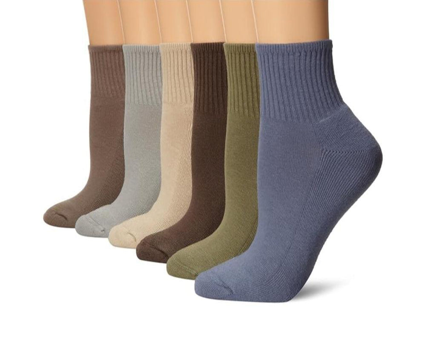 6 Pair Versatile Comfy Cushioned Socks For Daily Wear