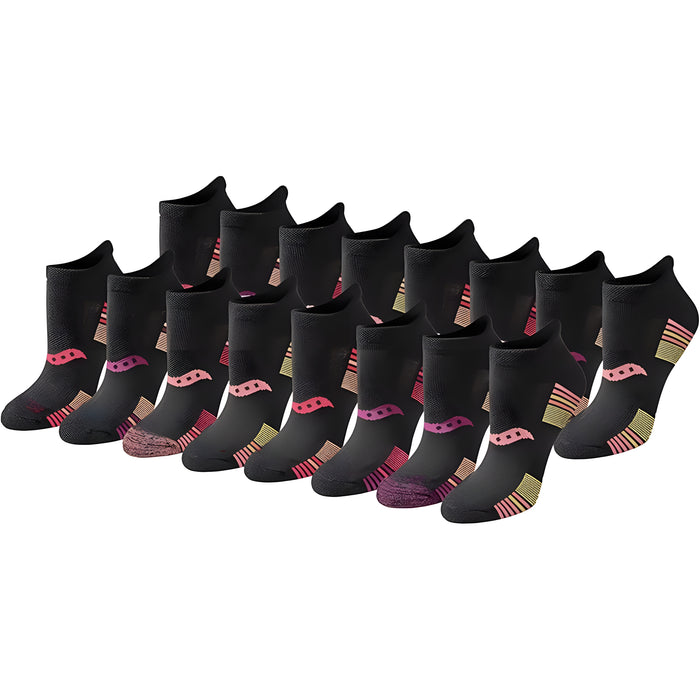 16-Pack Athletic Low Cut Socks - Cushioned and Comfortable