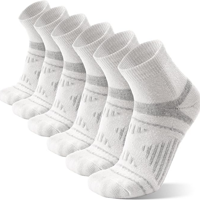 6 Pairs Cushioned Hiking Plantar Socks - Comfort and Support