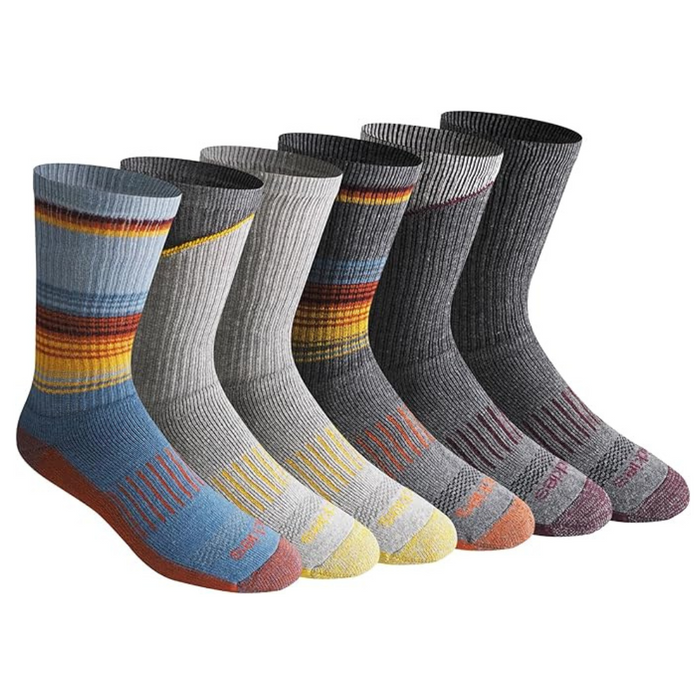 6 Pair Soft Cushioned Socks - Active Lifestyle and Comfort