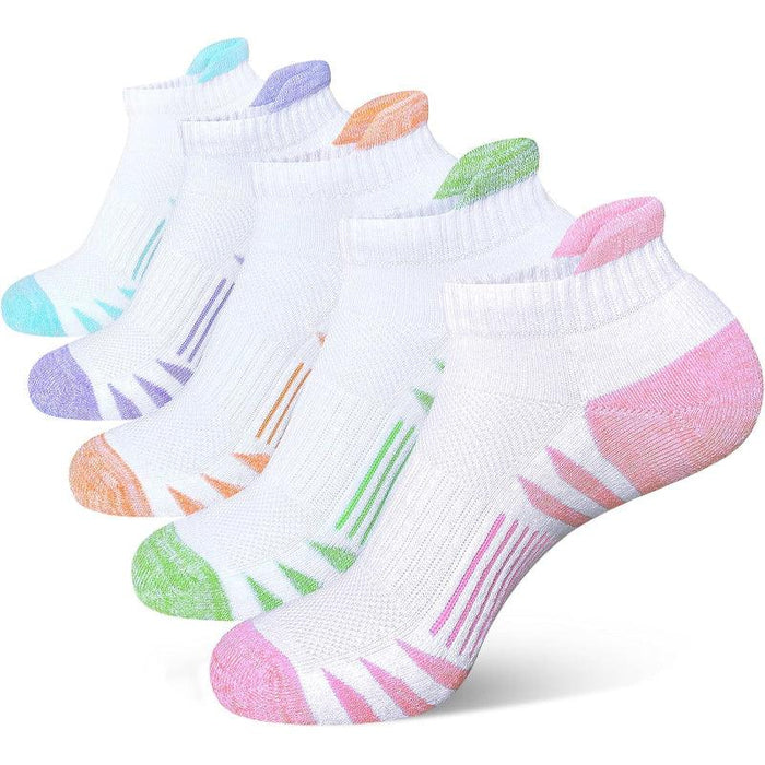 Anti Blister Cushioned Athletic Socks – 5 Pack for Active Comfort