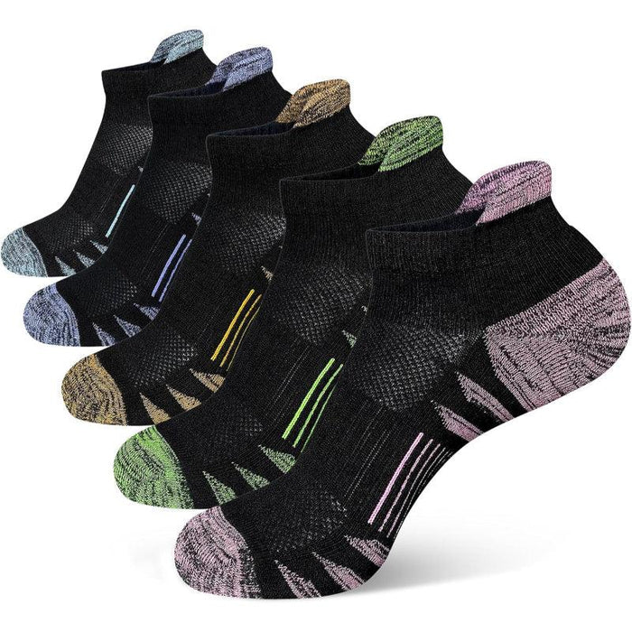 Anti Blister Cushioned Athletic Socks – 5 Pack for Active Comfort