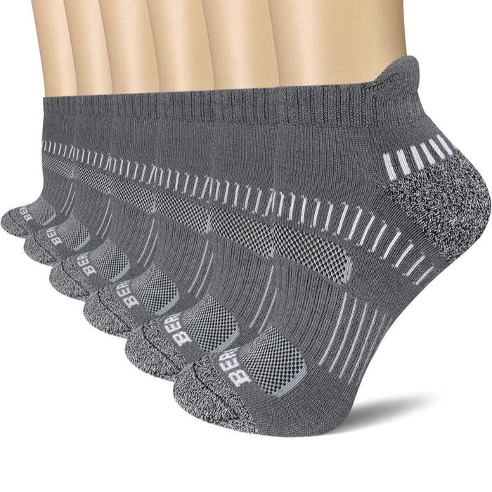 6 Pack Anti Blister Running Socks – Stability and Comfort