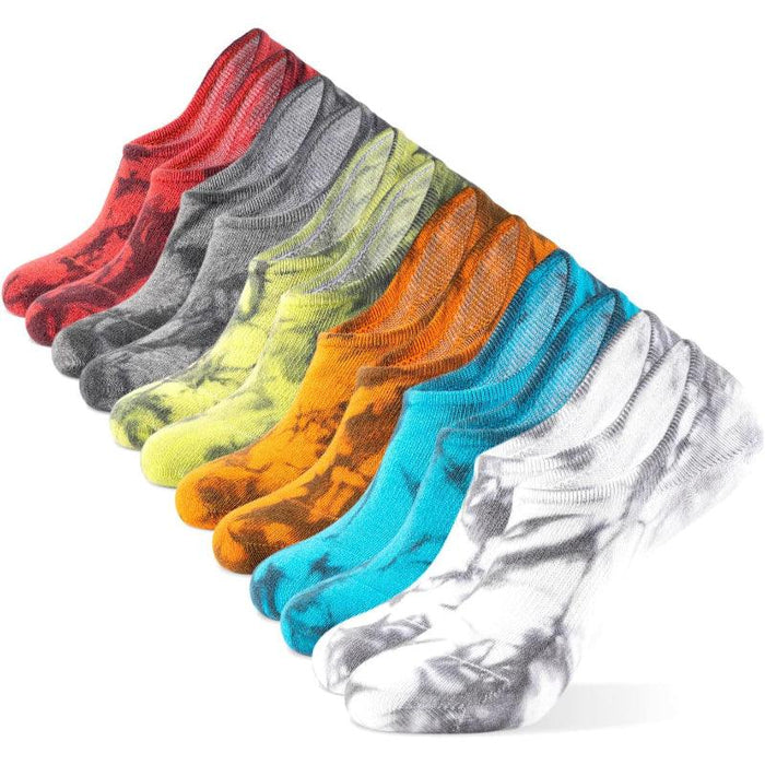 6 Pack Casual Non-Slip Toe Socks – All-Day Comfort and Stability