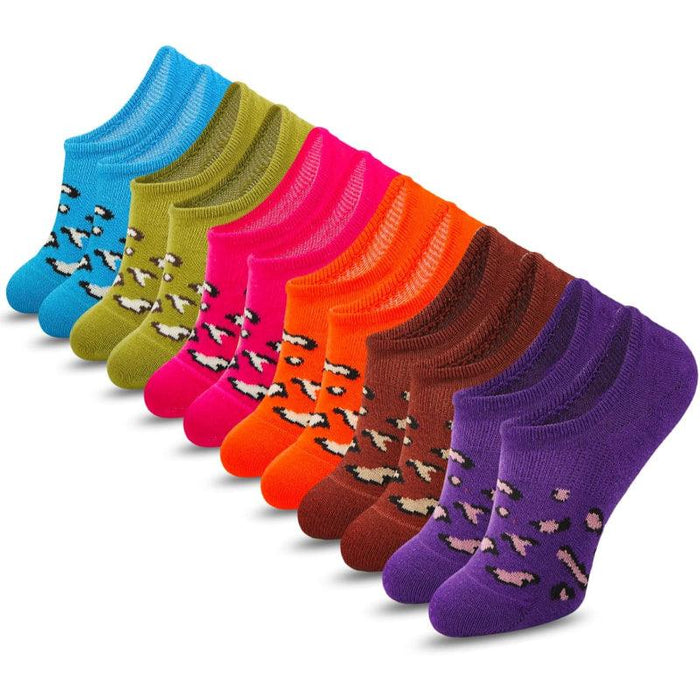 6 Pack Casual Non-Slip Toe Socks – All-Day Comfort and Stability