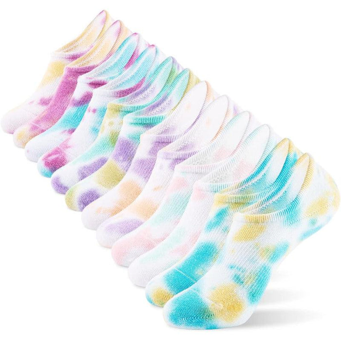 6 Pack Casual Non-Slip Toe Socks – All-Day Comfort and Stability