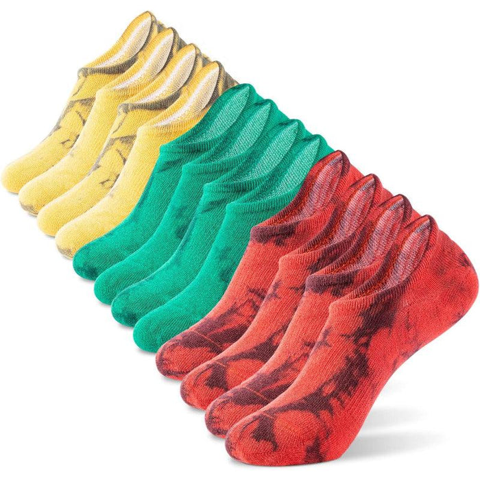 6 Pack Casual Non-Slip Toe Socks – All-Day Comfort and Stability