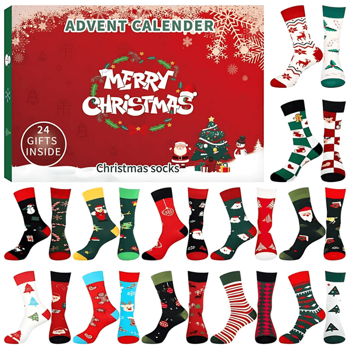 24-Pair Christmas Advent Sock Calendar – Festive Fun Daily