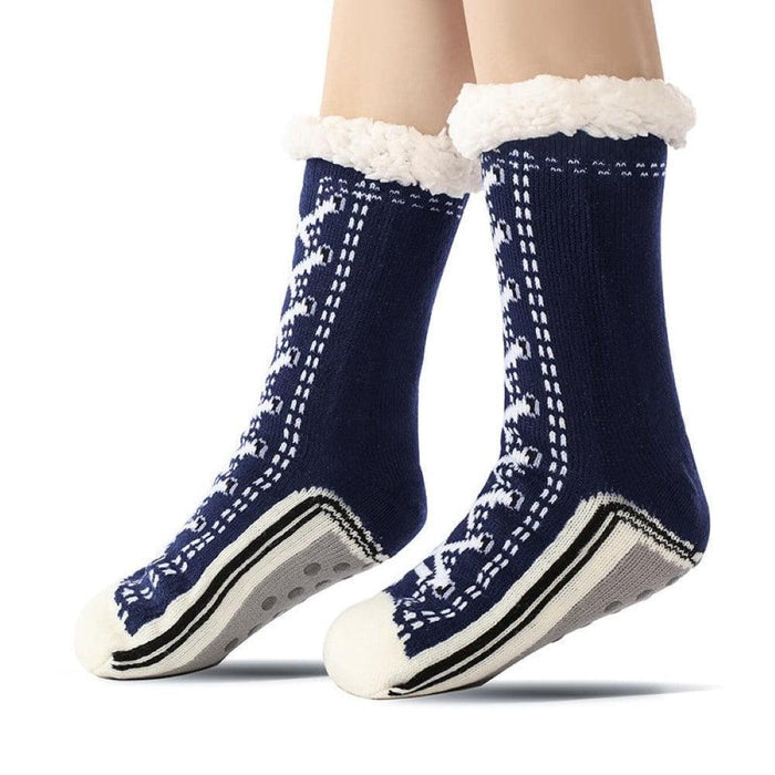 Classic Non-Slip Slipper Socks – Secure Fit and Warm Comfort