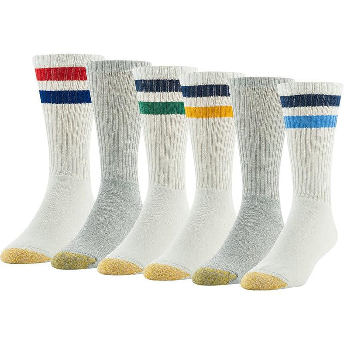 6 Pack Moisture Control Crew Socks – Comfort for Everyday Use