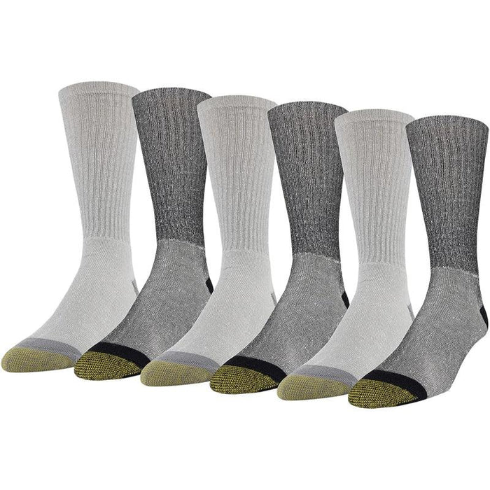 6 Pack Moisture Control Crew Socks – Comfort for Everyday Use