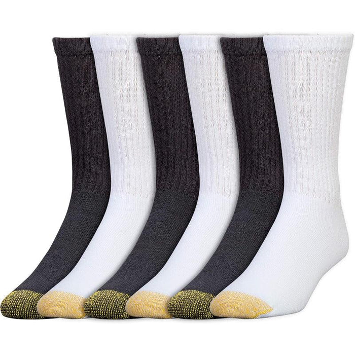 6 Pack Moisture Control Crew Socks – Comfort for Everyday Use