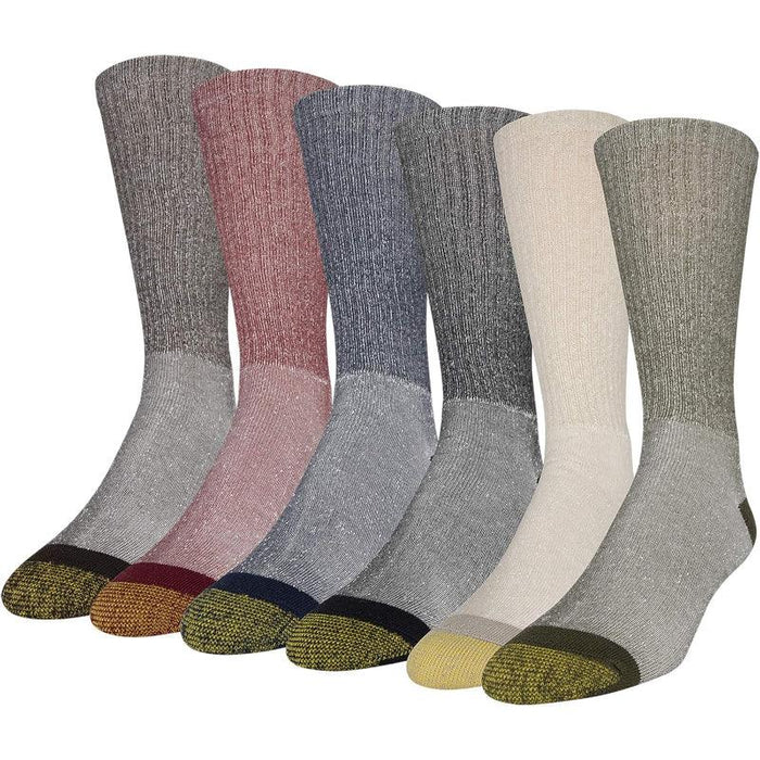 6 Pack Moisture Control Crew Socks – Comfort for Everyday Use