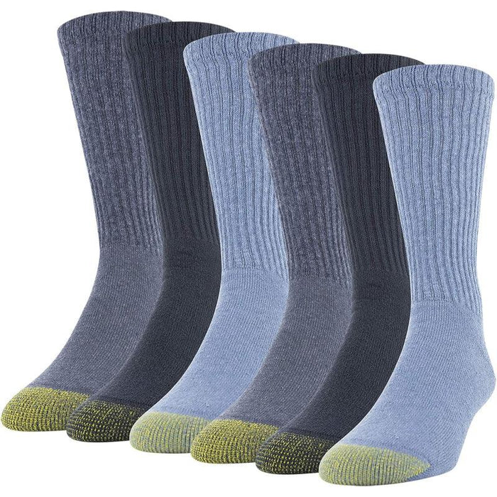 6 Pack Moisture Control Crew Socks – Comfort for Everyday Use