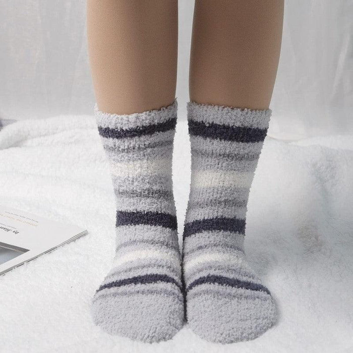 Cozy Fluffy Socks – Soft - Warm and Stylish (6 Pack)