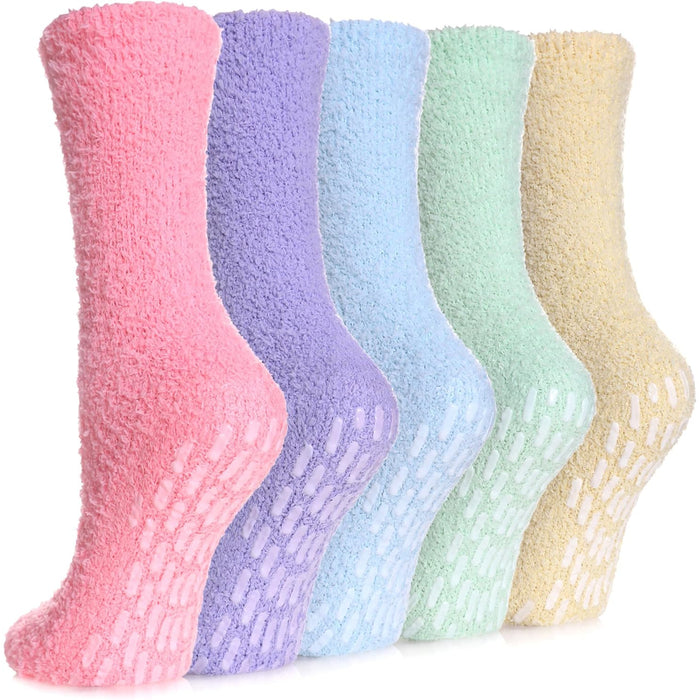 Cozy Non Slip Grips Pack Of 5 Diabetic Socks