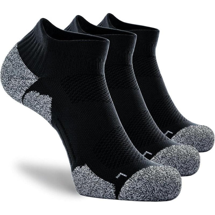 3 Pack Cushioned Compression Socks – Arch Support Moisture Control