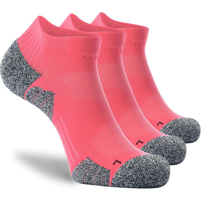 3 Pack Cushioned Compression Socks – Arch Support Moisture Control